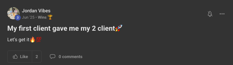 Client win